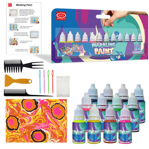 Khy Marbling Sơn Nghệ Thuật Kit Vẽ Ma Thuật Đá Cẩm Thạch Swirling Sơn 12 Màu Nước Marbling Sơn Nghệ Thuật Kit Cho Trẻ Em-Nghệ Thuật Và Hàng Thủ Công - Product Image 6