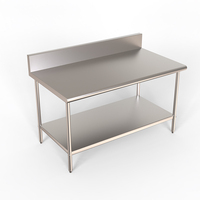 Cuisine industrielle au design moderne Table de travail en acier inoxydable Vente en gros pour hôtels, restaurants, cantines Cuisines commerciales