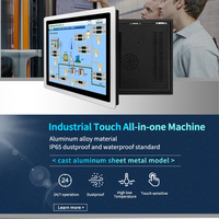 Linux Win Android tanpa kipas Mini Pc Industri Tablet Android Nfc Panel PC Industri