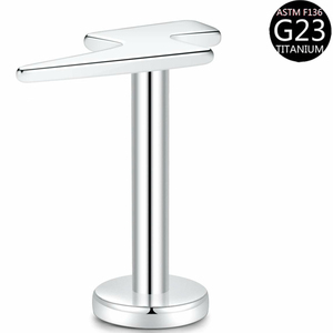 थोक G23 मूल मॉडल बॉडी गहने टाइटेनियम मिश्र धातु धातु धातु की कार्टिलेज स्टड नाक की अंगूठी हृदय आकार ट्रेंडी - Product Image 4