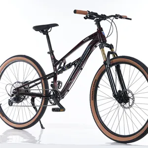 Bicicleta de montanha para adultos chinesa 26 27,5 polegadas downhill suspensão total