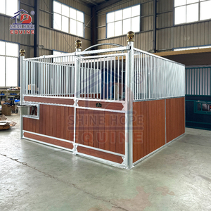 带HDG永久竹马档的金属框架预制马棚设备 - Product Image 1