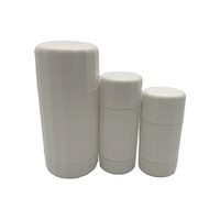 Fournisseur RUIPACK Logo personnalisé Populaire Nouvelle forme PP Cylindre Bâton Déodorant Bouteille 50ml Cosmétique Fond Remplissage Récipient Déodorant