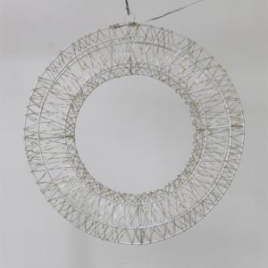 New Design 720L Warm White Copper <b>Wire</b> Metal Wreath Light for Christmas Holiday Party and Garden Decoration - Product Image 6