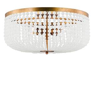 Brass & Crystal Bead Tiered Modern Luxury Semi-Pendant Chandelier | Opulent <b>Lighting</b> for Hotel Banquet Hall & Premium Lobby - Product Image 2