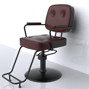 Sedia da Barbiere Idraulica Reclinabile dal Design Vintage Semplice, Arredamento per Salone di Bellezza e Parrucchiere - Product Image 6