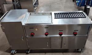 New Custom Multi-Functional <b>Gas</b>/Electric Stainless Steel Snack Cart Umbrella / Commercial Mobile <b>BBQ</b> Tacos French Fries - Product Image 5