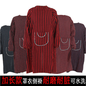 Camisa de Trabajo a Cuadros de Algodón Roja y Negra de Manga Larga para Adultos, Antiincrustante, 100% Algodón - Product Image 4
