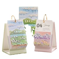 Vente en gros en couleur Design personnalisé 2024 nouveau bureau exécutif mensuel annuel impression Logo Style calendrier