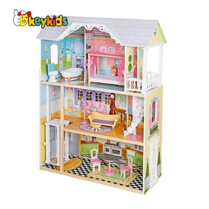 Las nuevas muchachas más calientes juegan la casa <span class=keywords><strong>de</strong></span> muñecas grande <span class=keywords><strong>de</strong></span> <span class=keywords><strong>madera</strong></span> <span class=keywords><strong>para</strong></span> la venta al por mayor W06A418 - Product Image 3