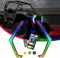 OPPLIGHT Nuevo diseño Ámbar Sueño Chasing Color DRL rzr LED Luz de señal de giro construido roca sólida rzr LED luz frontal Fang