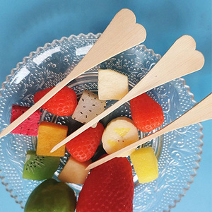 Newell bán lớn Pop gậy tre gunshaped phẳng tre xiên mà không cần nút cho Burger sử dụng - Product Image 4