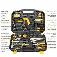 Ensemble d'outils portables multifonctionnels de 80 pièces avec étui, kit d'outils de réparation automobile et de mécanique avec douilles à cliquet doubles
