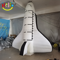Led Lighting Blow up Air Plane Nasa Dirigeable Accessoires Modèle Navette Thème Espace Décorations Gonflable Étoile Vaisseau Spatial