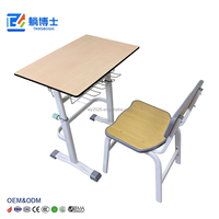 Fournisseurs de mobilier scolaire pour enseignants, vente en gros de bureaux et chaises d'étude à un seul piétement en bois multicouche pour adultes à domicile