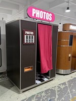 Photomaton rétro vintage, machine à photomaton commerciale avec impression instantanée pour mariages et événements