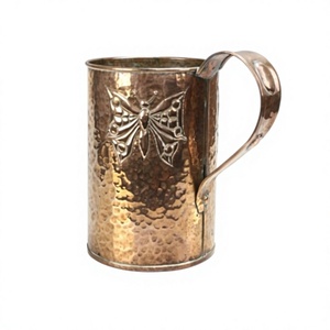 Handmade Copper <b>Mug</b> With Butterfly Design Engrave Vintage Style Metal Drinkware For Adults Gift Use <b>Nice</b> Quality Beer <b>Mugs</b> - Product Image 1