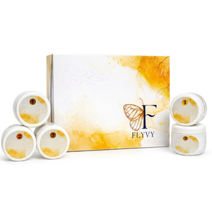 Kit Facial Anti-Âge et Éclaircissant Luxueux 5 Étapes Golden Glow – Extrait de Curcuma Doré Scintillant, Gommage Nettoyant en Profondeur pour la Peau - Product Image 1