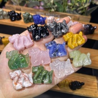 Vente en gros d'artisanat en cristal de guérison naturel sculpté cadeaux de souvenir de dragon chinois autres métiers en cristal
