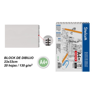 23x33cm A4 Sketchbook a spirale a foglia larga 130G 20 fogli carta per pittura ad acquerello e matita per regalo di artisti e designer - Product Image 1