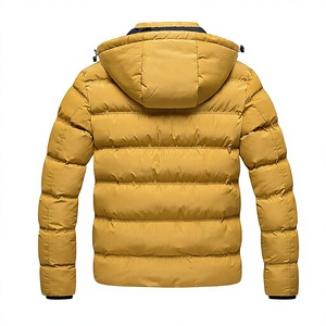 Top Selling Winter <b>Men's</b> Canvas <b>Puffer</b> <b>Jacket</b> with Stand Collar Front Logo Custom Made High Quality Eco-Friendly & Waterproof - Product Image 2