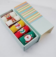Logo personnalisé Lovely Fashion Cotton Baby Children Gift Box Chaussettes pour enfants