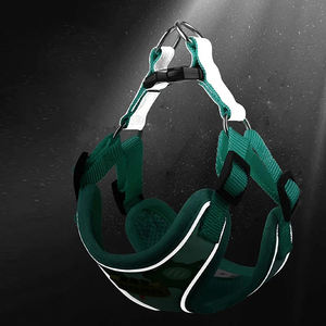 Harnais et laisse pour petits chiens, gilet harnais pour <span class=keywords><strong>chien</strong></span> dessin animé, sangle de poitrine pour <span class=keywords><strong>bouledogue</strong></span> français, accessoires pour animaux de compagnie - Product Image 3