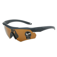 Lunettes tactiques anti-explosion pour l'extérieur, lunettes de randonnée, masque tactique sportif coupe-vent pour le camping, EDC, protection contre le vent et le sable