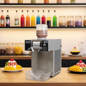 Machine à glace pilée 750W entièrement automatique en acier inoxydable, à saveur unique, haute production, faible niveau sonore et fonctionnement rapide et silencieux - Product Image 2