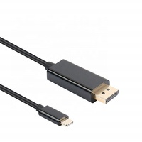 4K @ 60Hz 2K @ 165Hz adaptateur USB type-c vers DP Thunderbolt 3/4 vers cordon de Port d'affichage USB C vers DisplayPort câble de 6 pieds pour MacBook