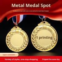 Personalización al por Mayor de Medallas 3D de Aleación de Zinc en Blanco, Económicas, Impresas con UV, para Maratón, Carreras y Deportes Escolares