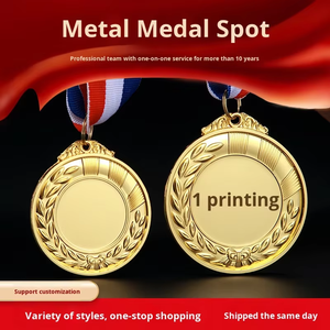 Personalização por atacado de barato em branco liga de zinco 3D medalhas UV impresso maratona corrida e escola esportes troféus - Product Image 5