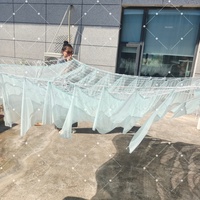 Voilage de plafond en mousseline de soie Muwei One Piece, tissu fluide effet vague pour la décoration de plafond de sites touristiques et événements de mariage