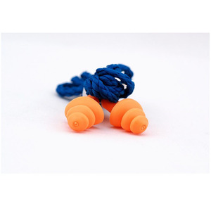 Tapones para los oídos 3M 1270 de silicona naranja con reducción de ruido de 24 dB con cable para dormir y estudiar - Product Image 3