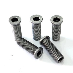 Pernos hexagonales de cabeza plana redonda M10 de acero inoxidable grado A nivel 4.8 hechos a medida sin tratamiento - Product Image 1