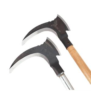 Faucille à double tranchant, lame de 3,0 mm d'épaisseur, outil de récolte agricole, manche long, multifonctionnel, fabriqué au Shandong - Product Image 3