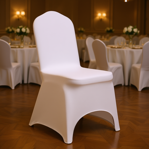 Fundas de Licra Blancas para Sillas, 100 Piezas, Fundas Elásticas Universales Extraíbles y Lavables para Bodas, Hoteles, Banquetes y Eventos - Product Image 2