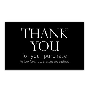 Carte d'insertion en papier personnalisée en usine, carte de remerciement - Product Image 2