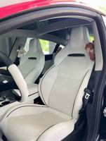 Housses de sièges sport version P pour Tesla Model 3/Y, décoration intérieure, housses de sièges améliorées, sièges de voiture modifiés