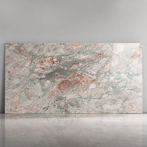 F.S. Pink Green Sintered <b>Stone</b> Slabs Polished Marble Look Porcelain Tile 1600 x 3200 x 12 mm for Wall - Product Image 1