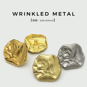 Moda <span class=keywords><strong>bottoni</strong></span> in metallo Design semplice rifinitura in metallo oro argento cappotto cappotto <span class=keywords><strong>bottoni</strong></span> maglione - Product Image 3