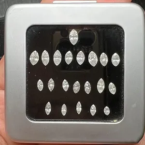 GIA/IGI認定カスタム1〜5カラットの合成ダイヤモンド10カラットの研磨されたCVDで作成されたマーキス成長ラボ製ダイヤモンド4カラット