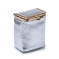 Pochette à bijoux en cuir véritable avec logo personnalisé, mini sac portable pour bagues, colliers, boucles d'oreilles, porte-monnaie pour le rangement