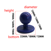 Boutons de veste de chef en nylon de haute qualité 7mm 11mm 12mm, style plat, durables, livraison rapide pour sacs