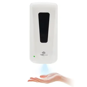 लक्जरी आधुनिक एबीएस प्रक्षालक साबुन पंप की मशीन तरल शराब स्प्रे सफेद दीवार माउंट Touchless स्वत: हाथ साबुन Dispensers