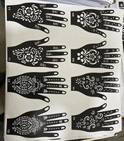 Livre de pochoirs pour tatouages temporaires à l'aérographe personnalisés avec logo sur mesure, OEM, ODM, marque, fonctionnalité temporaire