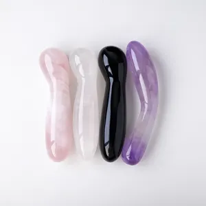 Natürlicher Kristallquarz Polierter Heilstein Edelstein Kristall Yoni Massagestab für Frauen - Product Image 1