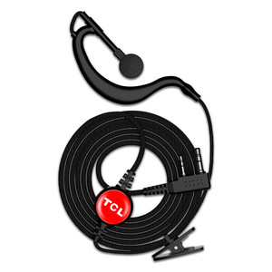 Tcl Walkie Talkie Headset Ht6 Ht8plus <strong>Ht9</strong> Ht16 Anti Interference Audio Attachment With Clip And Mic - Product Image 1