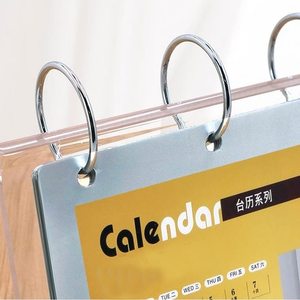 Nhà Máy Acrylic Trang Quay Lịch Rõ Ràng <span class=keywords><strong>Menu</strong></span> Đứng Bàn Lật Lịch Với PVC Túi Acrylic Lịch Tổ Chức - Product Image 5