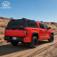 Auvent de camion en alliage robuste, toit surélevé avec lampe LED intégrée, compatible avec Dodge Ram 2500 2019-2024 Crew Cab 6.4ft, certifié DOT